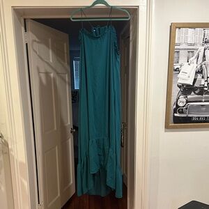 Elegant Teal Maxi Dress